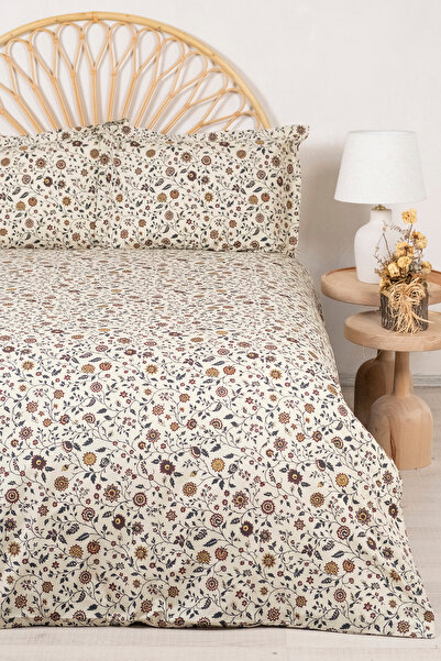 TRENDYOLMİLLA HOME Doppelbett-Bettbezug-Set mit Blumenmuster im Bohemian-Stil...