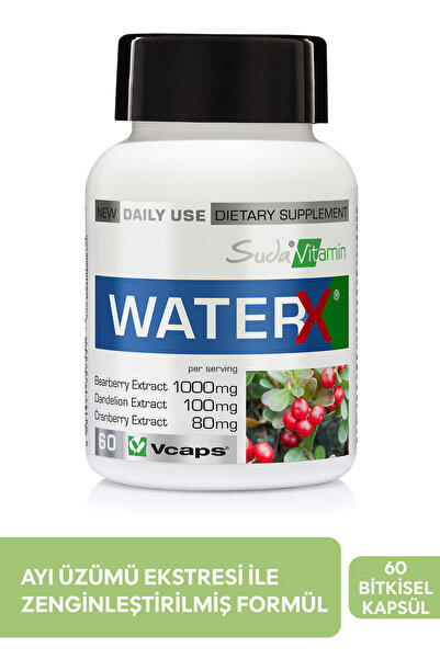 Suda Vitamin Water X Ödem Atıcı Takviye – B6, Kara Hindiba, Turna Yemişi, Ayı...