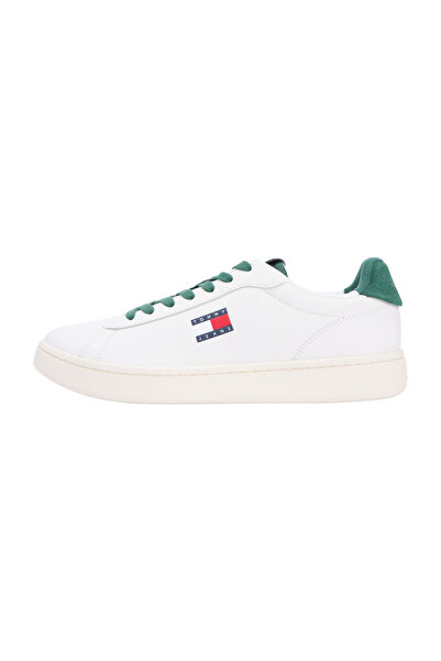 Tommy Hilfiger Ανδρικά Sneakers Εκρού/Σκιά Πεύκου