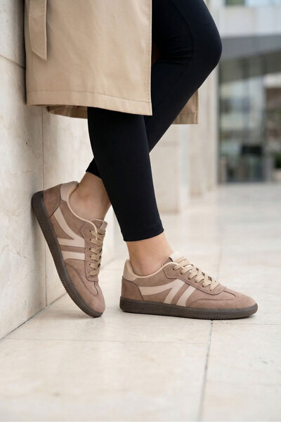 SOHO Mink Suede-Beige Women's Sneaker 21328