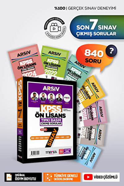 Marka Yayınları 2026 KPSS Önlisans Son 7 Yıl Arşiv Serisi Tıpkı Basım Fasikül...