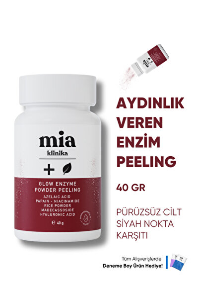 mia klinika Arındırıcı ve Aydınlatıcı Enzim Peeling Toz Temizleyici