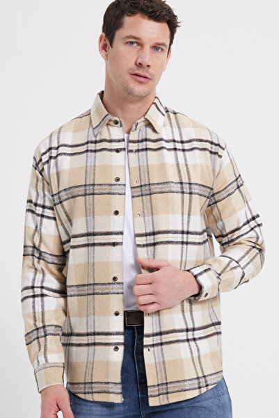 Tudors Men's Relax Fit Comfortable Cut Winter Plaid Lumberjack Shirt