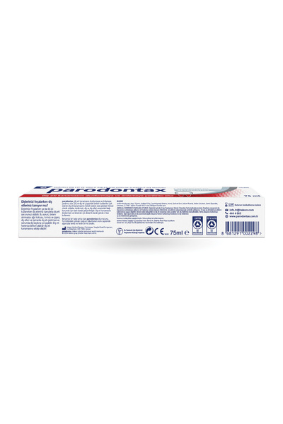 Parodontax Beyazlatıcı Diş Macunu 75ml x 4 Adet