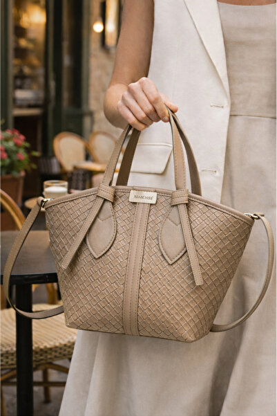 Rimense Жіноча сумка з підкладкою на блискавці з норки для рук і плечей