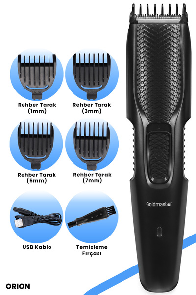 GOLDMASTER Orion Lazer Epilasyon Öncesi Tüm Vücut Saç Sakal Ense Tıraş Makine...