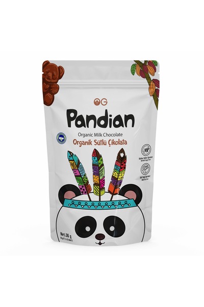 OG natural Pandian Organik Çocuk Çikolatası 36 Gr