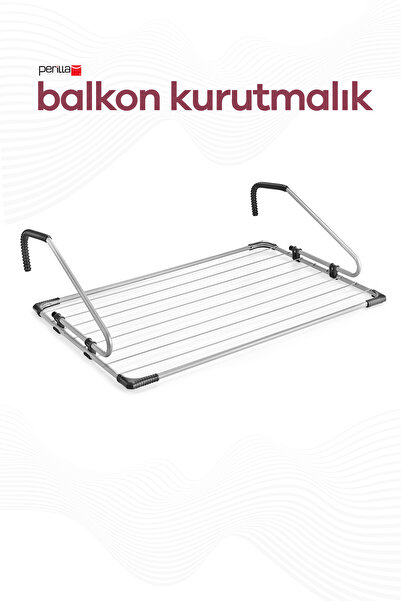 Perilla Dirsekli Balkon Kurutmalığı Katlanabilir Taşınabilir 11 Metre Asma Ka...