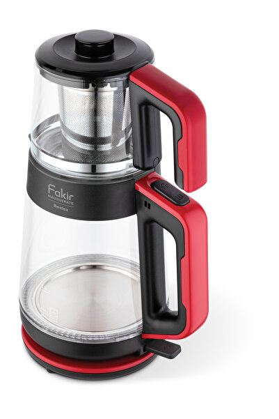 Fakir Siyah Kırmızı Bestea 1900 W Cam Çay Makinası