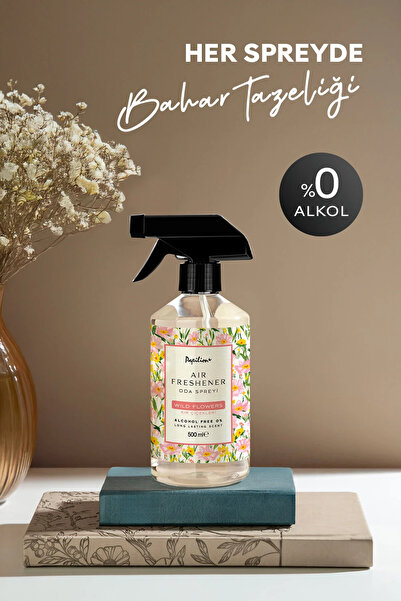 Papilion Kır Çiçekleri Sprey Oda Kokusu 500 ml Doğal Ferahlatıcı Çiçeksi Baha...