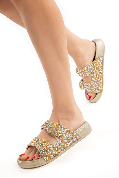 SOHO Zlatne ženske papuče 20627