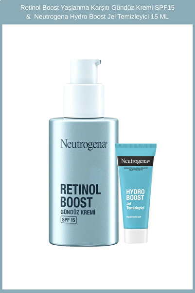 Neutrogena Retinol Boost Yaşlanma Karşıtı Gündüz Kremi SPF15 &  Neutrogena Hy...