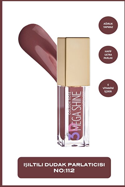 Golden Rose 3D Mega Shine Lipgloss - 112 Dudak Parlatıcısı