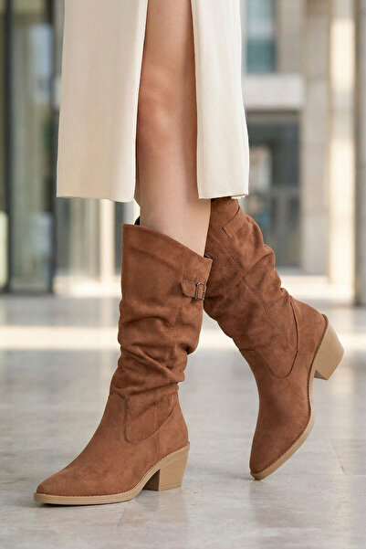 SOHO Taba Süet Kadın Çizme 21210