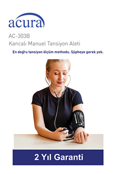 Acura AC-303B Kancalı Steteskoplu Manuel Tansiyon Aleti