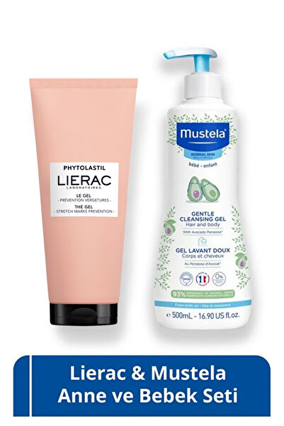 Mustela Anne ve Bebek Seti – Çatlak Önlemeye Yardımcı Jel & Yenidoğan Şampuanı