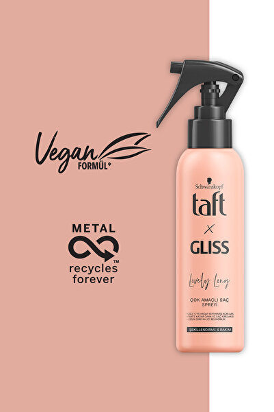 Taft X Gliss Lovely Long Çok Amaçlı Saç Spreyi 150 ML