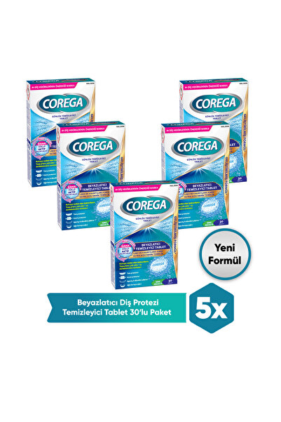 Corega Proguard & Retianer Diş Aparatı Temizleyici Tablet 150 Adet (30x5)