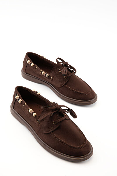 SOHO Brown Suede Women's Loafer Shoes 21348