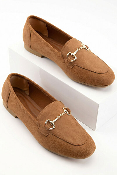 SOHO Balerini de damă din piele intoarsa maro 21240