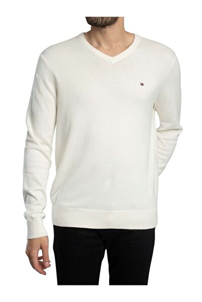 Tommy Hilfiger Pulover bărbătesc Ivory Petal