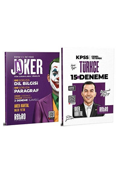 RETRO YAYINCILIK 2026 JOKER TÜM SINAVLAR DİL BİLGİSİ / PARAGRAF SORU BANKASI ...