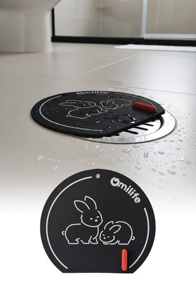 omilife 2 Adet Siyah Silikon Kötü Koku Önleyici Mat Gider Tıpası – Banyo, Mut...