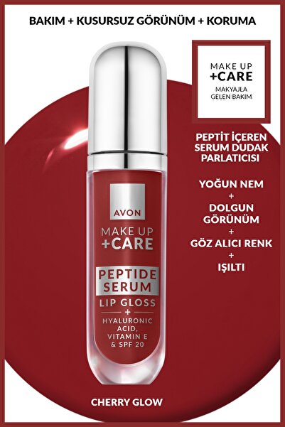 AVON Make Up + Care Peptit İçeren Serum Gloss Dudak Parlatıcısı - Cherry Glow