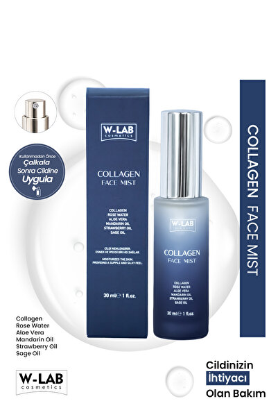 W-Lab Kozmetik Collagen Face Mist Cilt Sıkılaştırıcı & Elastikiyet Artırıcı Y...