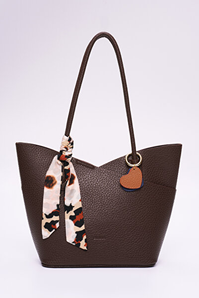 ELATAE Tote Women's Shoulder Bag – with Crossbody Strap, Heart Charm, and Sha...