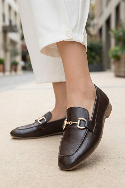 SOHO Brauner, mattierter Damen-Loafer 18930