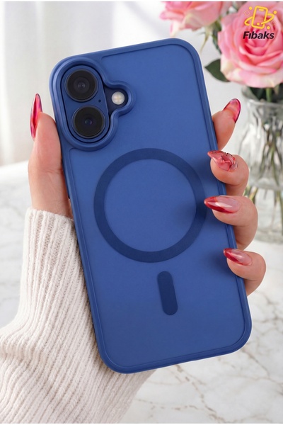 Fibaks iPhone 16 Kılıf Kamera Çıkıntılı Magsafe Şarj Destekli Hassas Tuşlu Yu...