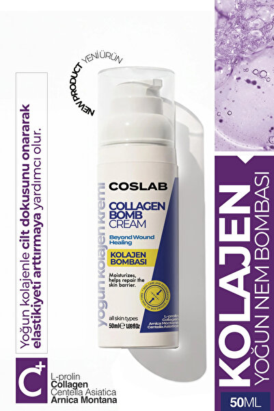 COSLAB Anti-Scar Onarıcı Krem 50ml - Yara ve İz Karşıtı Arnica Centella Kolaj...