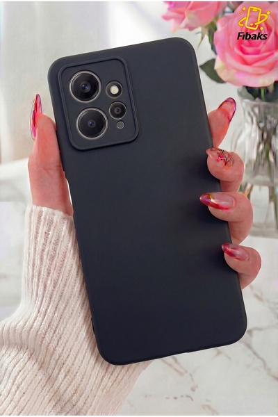 Fibaks Redmi Note 12 Kılıf Kamera Çıkıntılı Içi Kadife Lansman Yumuşak Dokulu...