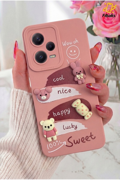 Fibaks جراب Redmi Note 12 Pro 5g بتصميم نمط حماية للكاميرا غطاء سيليكون ناعم ...