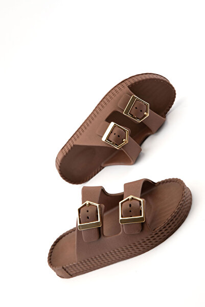 SOHO Кафени дамски пантофи 21326