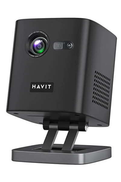 Havit PJ218 Pro Wi-Fi Android Taşınabilir 4K Projeksiyon Cihazı Siyah