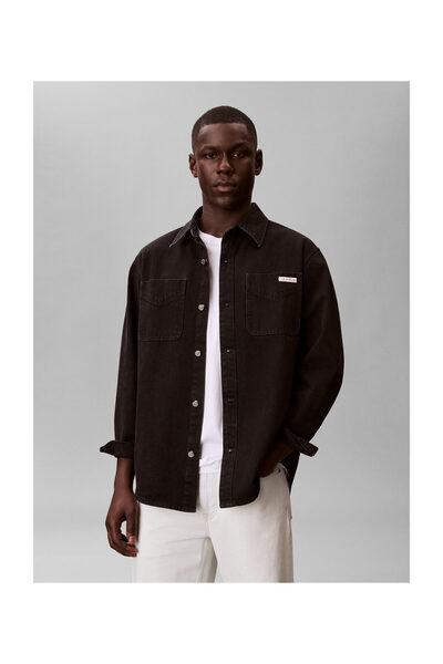 Calvin Klein Jeans LV04RF709G 1OY XL Tricou Jackson Black Stone din anii '90