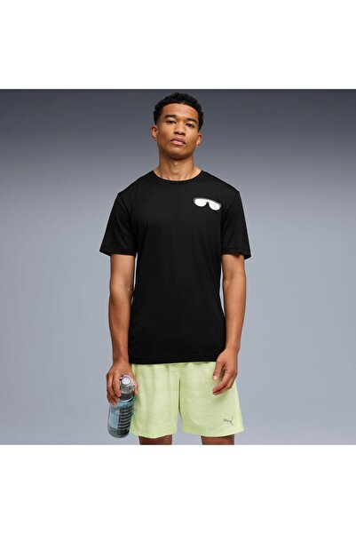 Puma Pánské tričko Puma Shuffle, černé, krátký rukáv, univerzální střih, veli...