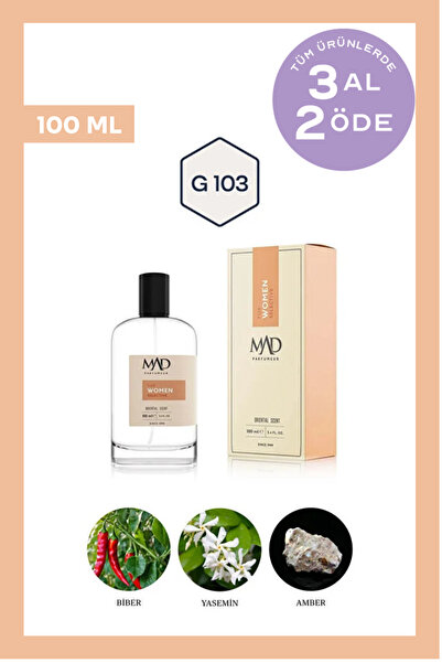 Mad Parfüm Mad G103 Selective 100 ml Kadın Parfüm | Oryantal & Çiçeksi Notalar