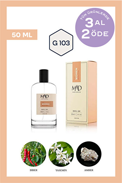 Mad Parfüm Mad G103 Selective 50 ml Kadın Parfüm | Oryantal & Çiçeksi Notalar