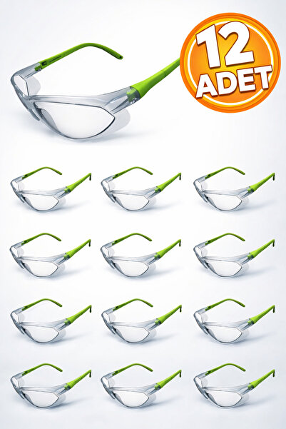 Badem10 İş Güvenlik Güvenliği Gözlüğü Laboratuvar Koruyucu Göz Koruma Gözlüğü...