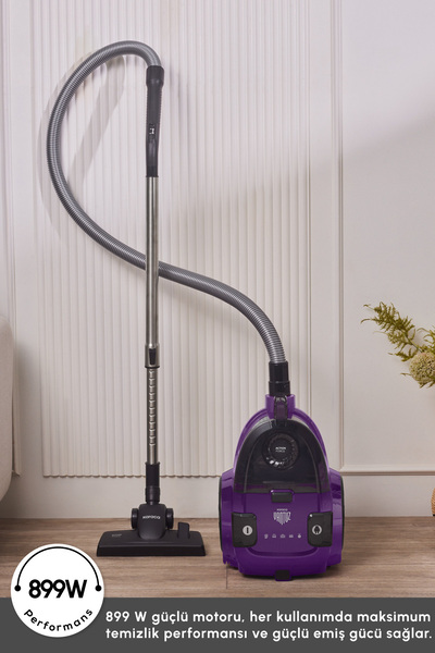 Karaca Vantuz Action Force X10 Elektrikli Süpürge Royal Purple