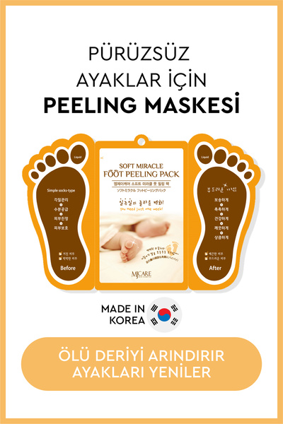 Mjcare Soyulan Ayak Peeling Maskesi