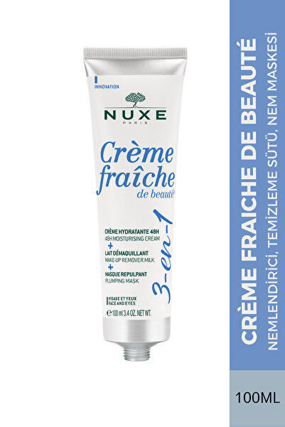 Nuxe Crème Fraîche 3IN1: Nemlendirici, Temizleme Sütü, Nem Maskesi 100 ml