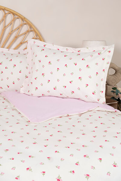 TRENDYOLMİLLA HOME Σετ Παπλωματοθήκη Διπλής Όψης με Σχέδιο Λουλουδιών χωρίς Σ...