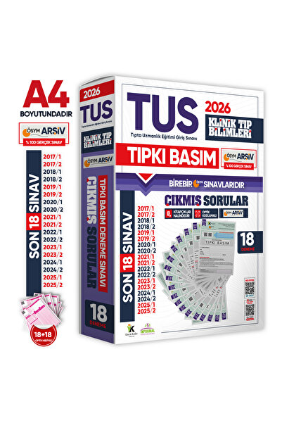 İnformal Yayınları 2026 TUS Klinik Tıp Bilimleri ÖSYM Çıkmış Soru Tıpkı Basım...