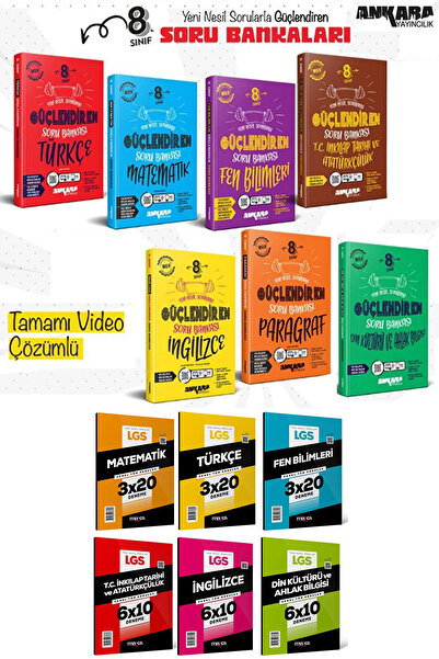 Ankara Yayıncılık 8.sınıf Lgs Güçlendiren Tüm Dersler Soru Bankası Ankara Yay...