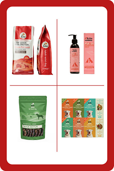 kito Mini Irk Tanışma Paketi (MİNİ IRK KÖPEK MAMASI FRESH TANIŞMA PAKETİ FISH...