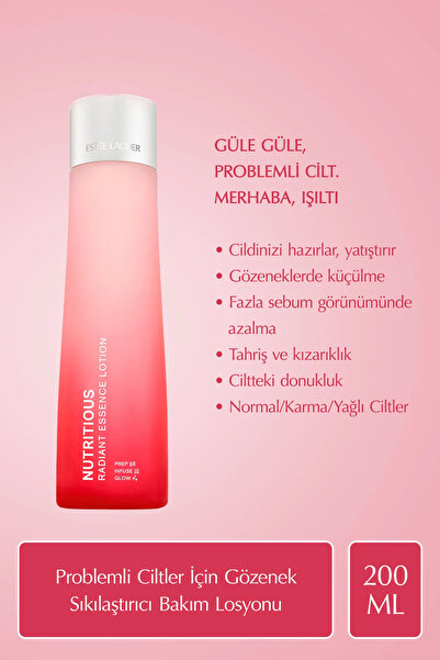 Estee Lauder Nutritious Radiant Essence Gözenek Sıkılaştırıcı, Yağ Kontrolü S...